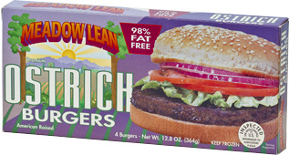 Meadow Lean Ostrich Burgers box
